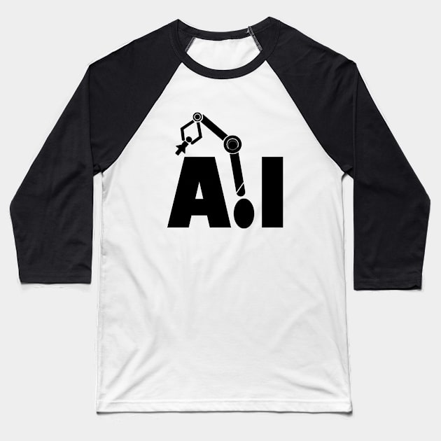 Artificial Intelligence Baseball T-Shirt by bluehair